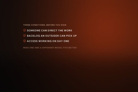 Three conditions to meet before signing an IT staff augmentation contract