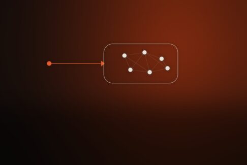 A single line of direction entering one self-coordinating team