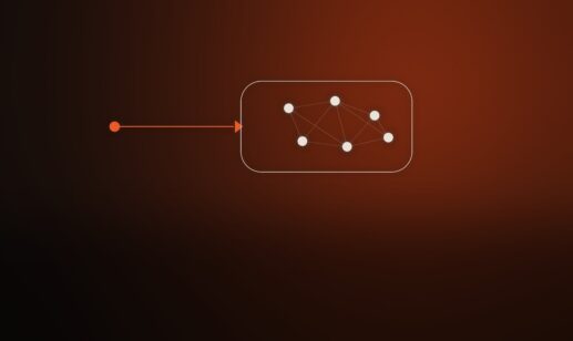 A single line of direction entering one self-coordinating team